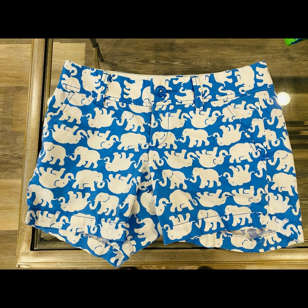 elephant print lilly pulitzer shorts